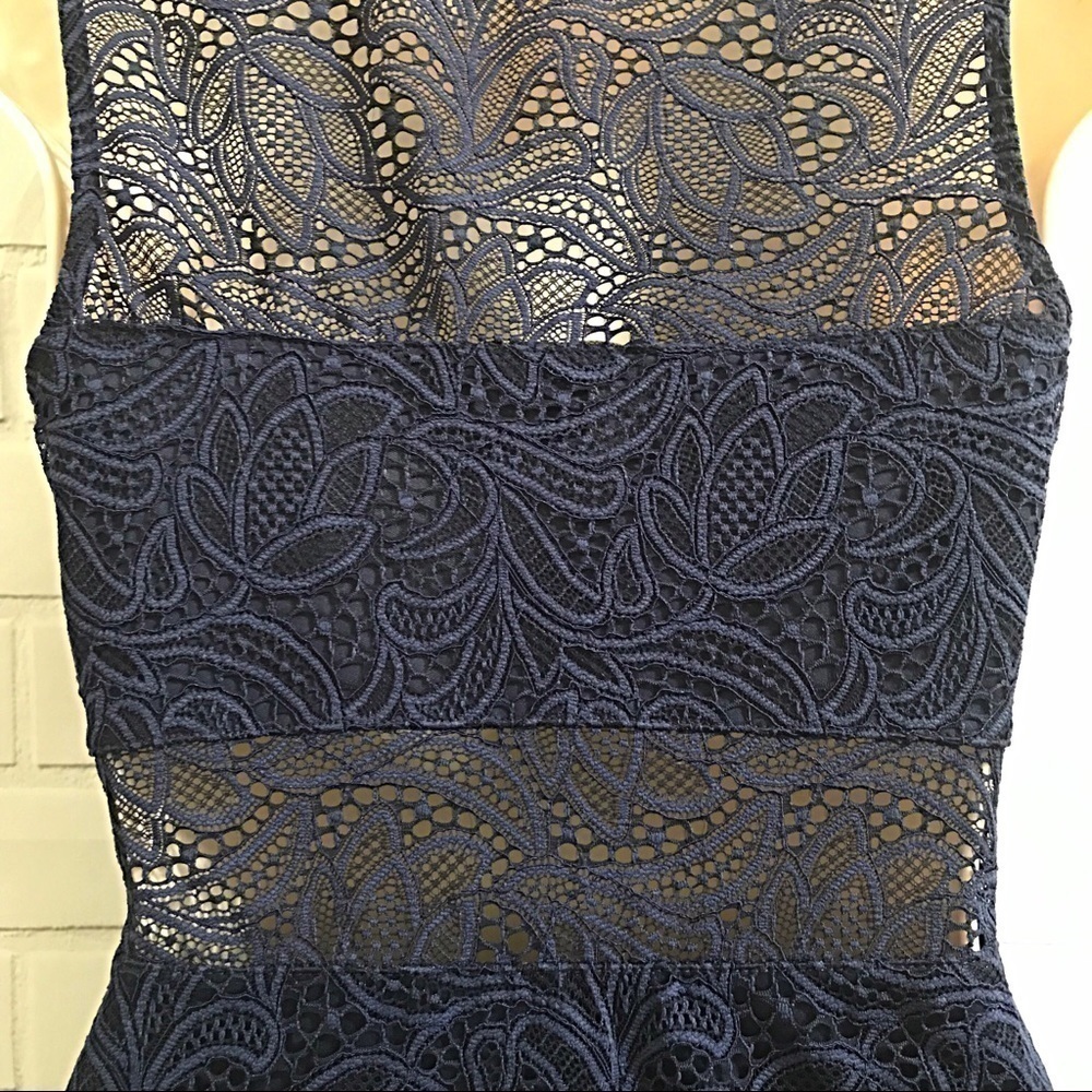 EXPRESS blue lace dress. - Picture 7 of 8